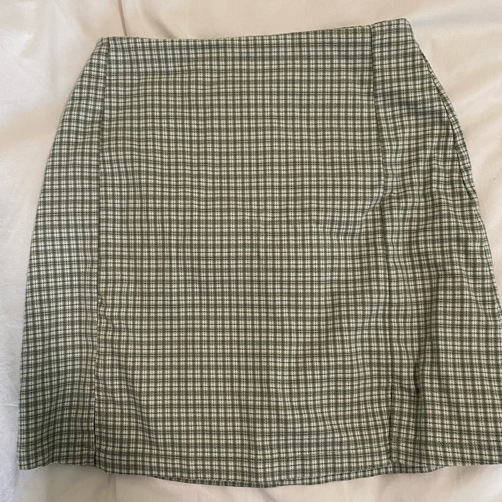 plaid checker brandy melville mini skirt